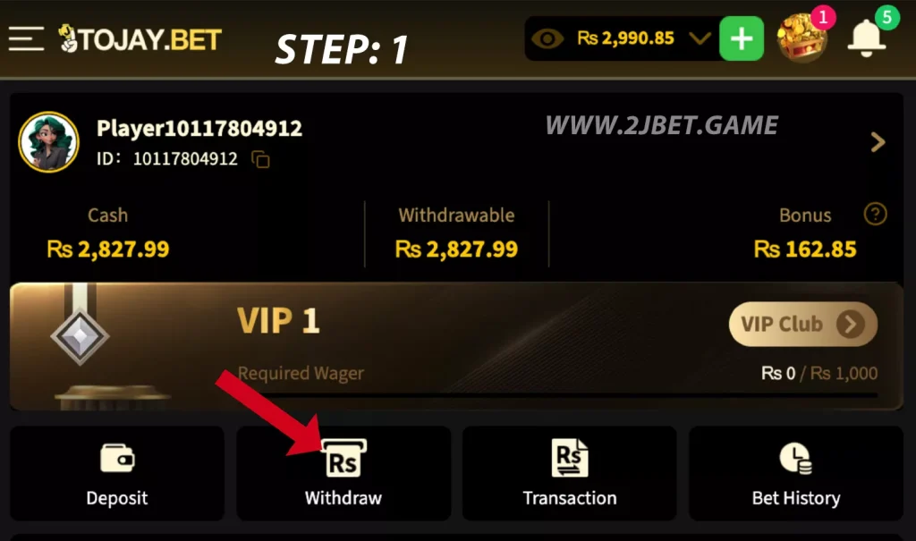 Withdraw-Money-From-2J-Bet